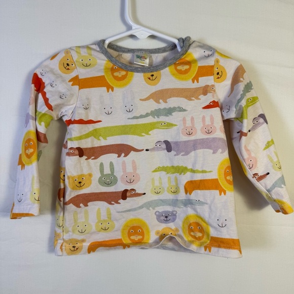Peppy Mini Colorful Animal Print Kids Sleep Shirt Size 18M - Picture 1 of 4